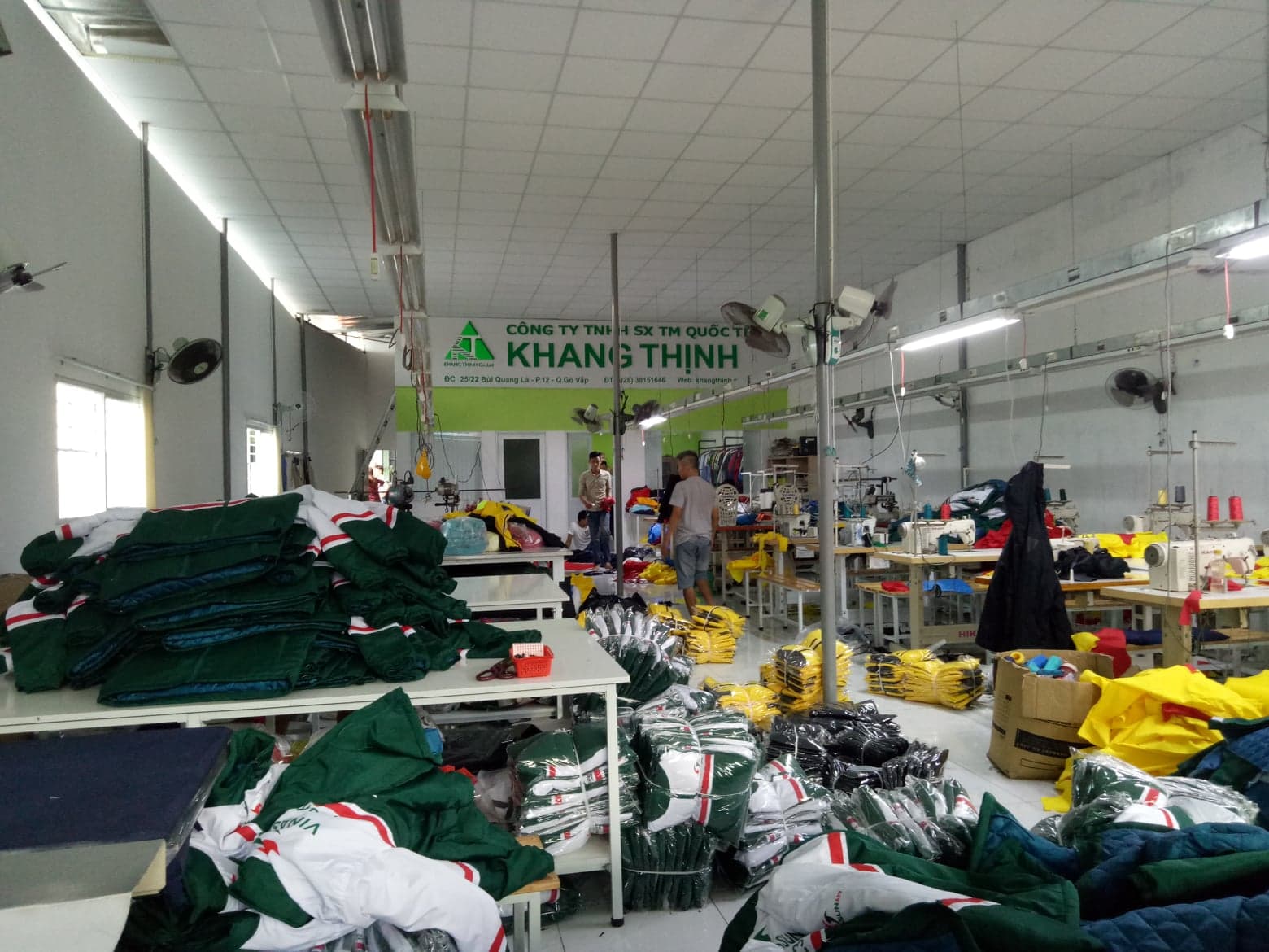 xưởng may áo gió đồng phuc tại TP HCM